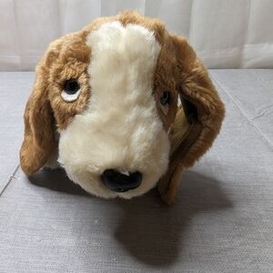 1998 Ty Beanie Buddy Tracker Basset Hound Dog Puppy Tri Color 14" Retired Plush